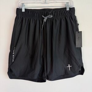 Three Nails Mens Athletic Shorts Medium Liner Black Training Gym